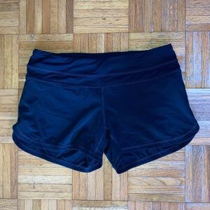 Lululemon Black 4” Run Shorts 6